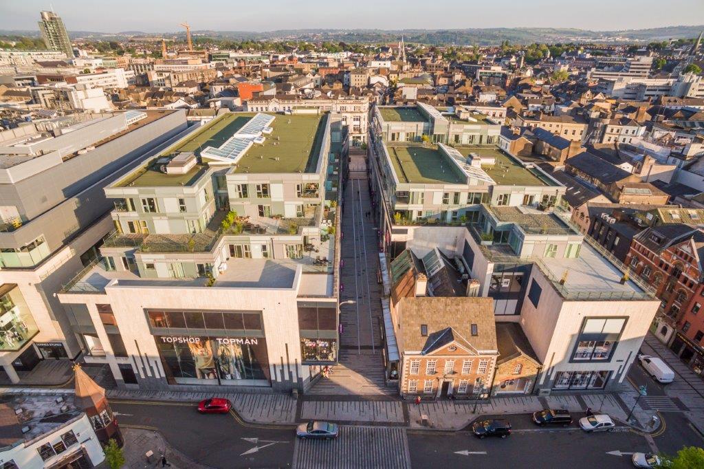 Opera Lane Cork From above